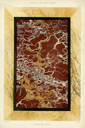 Framed Marble Varieties VII Print
