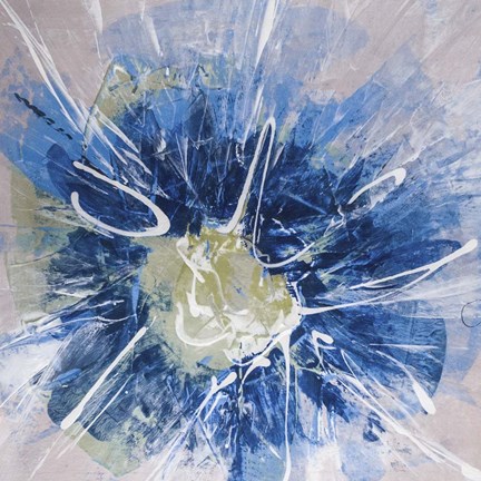 Framed Blossom Blue III Print
