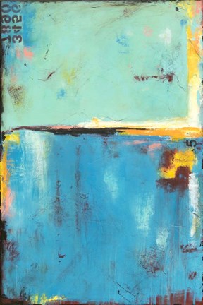 Framed Matchbox Blue 55 Print