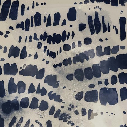 Framed Indigo Markings II Print