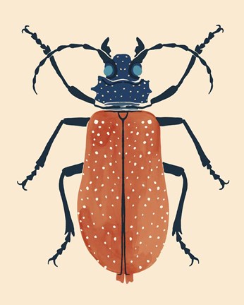Framed Beetle Bug III Print