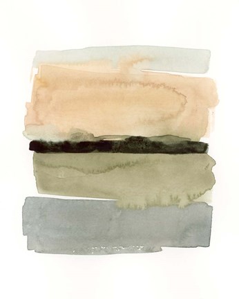 Framed Peachy Horizon II Print