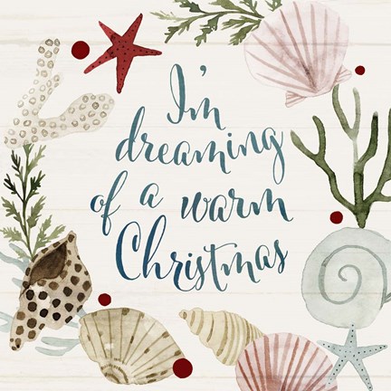 Framed Sun-kissed Christmas VI Print