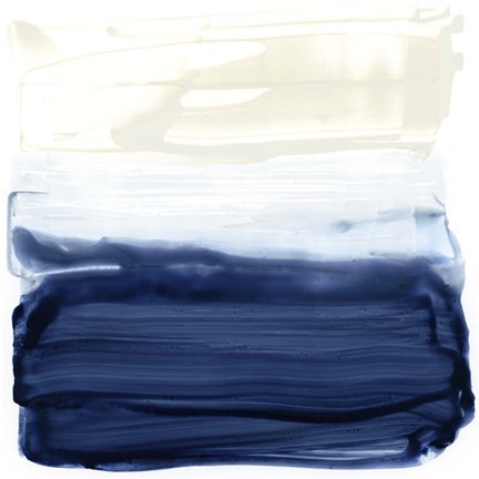 Framed Ocean Brushstrokes I Print