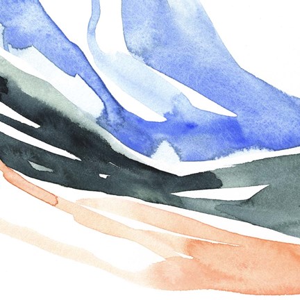 Framed Watercolor Ribbon II Print