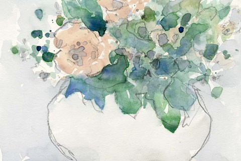 Framed Pastel Arrangement I Print