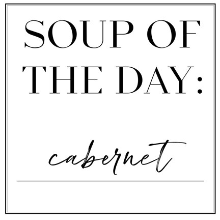 Framed Soup du Jour IV Print