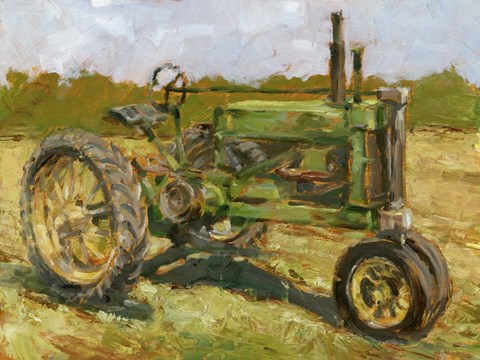 Framed Rustic Tractors I Print