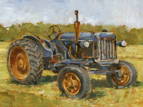 Framed Rustic Tractors III Print