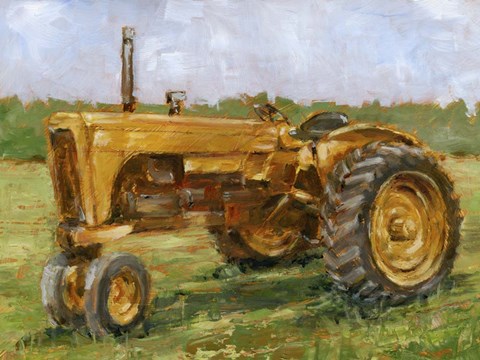 Framed Rustic Tractors IV Print