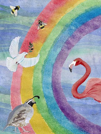 Framed Noah&#39;s Ark I Print