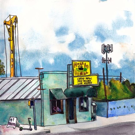 Framed Open Road Stops II Print