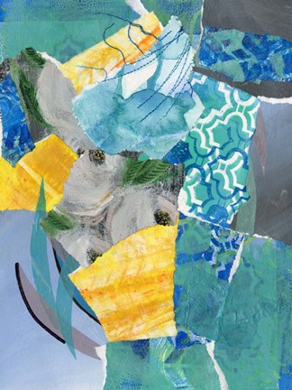 Framed Reclaimed Collage III Print