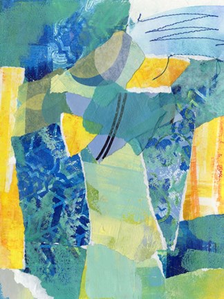 Framed Reclaimed Collage IV Print