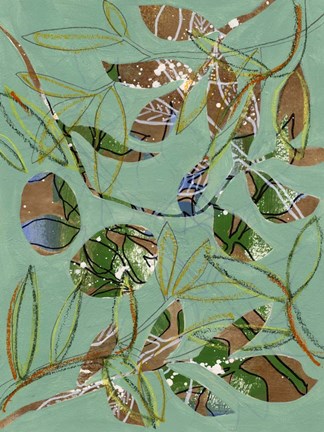 Framed Nature on Sage II Print