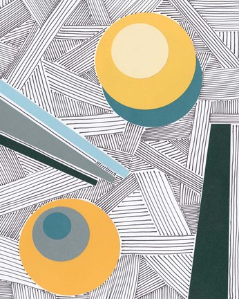 Framed Lines and Shapes II Print