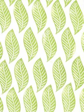 Framed Lino Leaf II Print