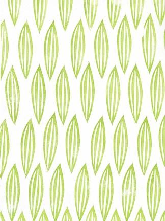 Framed Lino Leaf III Print