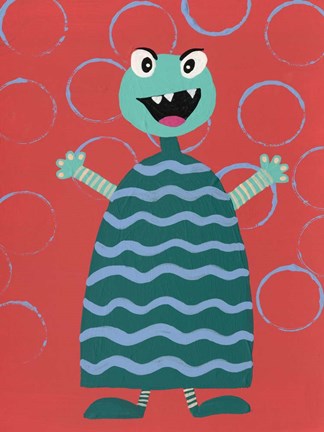 Framed Happy Creatures VIII Print