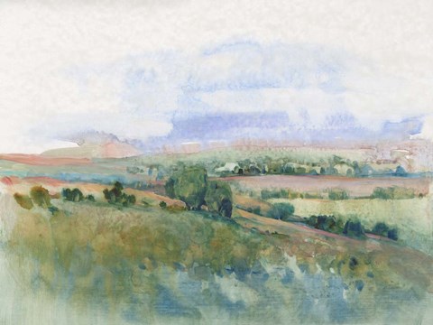 Framed Hilltop Vista II Print