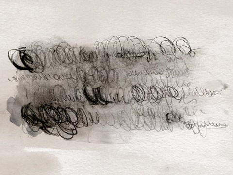 Framed Scribble Abstracts I Print