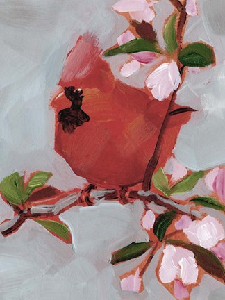 Framed Painted Songbird IV Print
