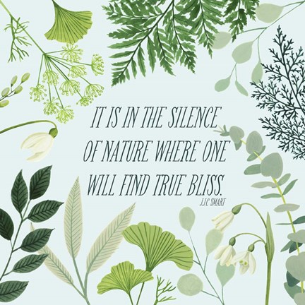 Framed Natural Bliss I Print