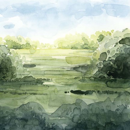 Framed Summer Strata II Print