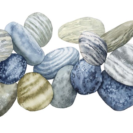 Framed Found Pebbles II Print