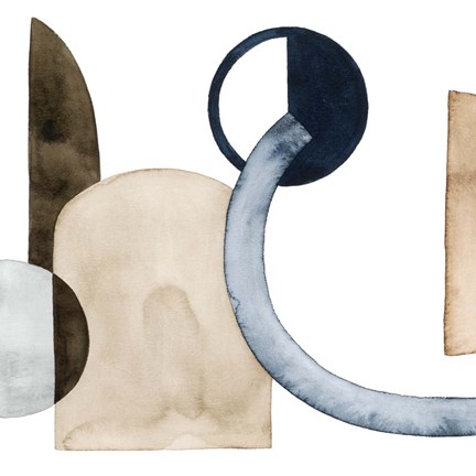 Framed Moving Pieces II Print