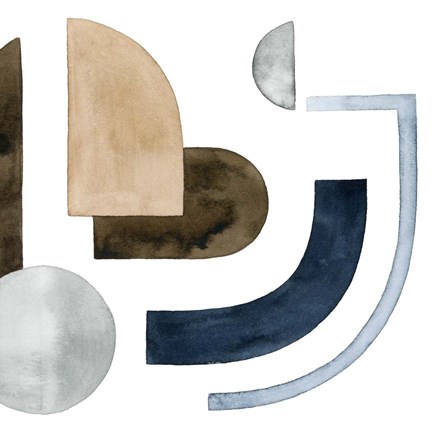 Framed Moving Pieces III Print