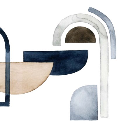 Framed Moving Pieces V Print