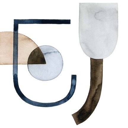 Framed Moving Pieces VI Print