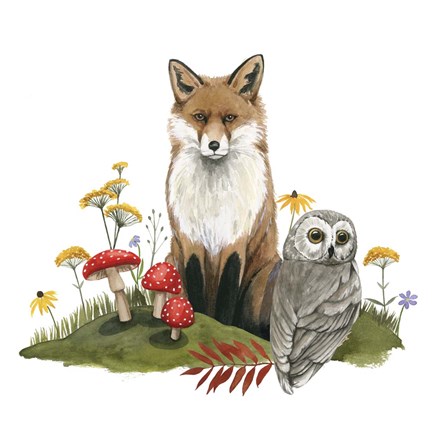 Framed September Forest II Print