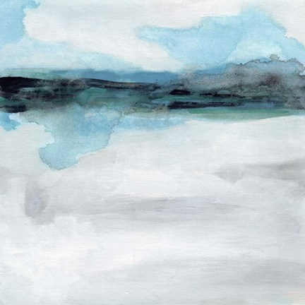 Framed Coastline Mirage II Print