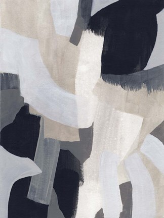 Framed Neutral Veil I Print