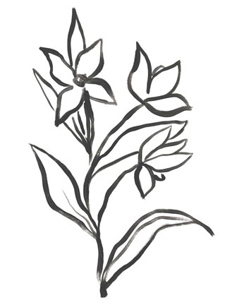 Framed Jonquil Gesture I Print