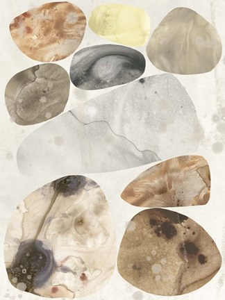 Framed Stone Mosaic II Print