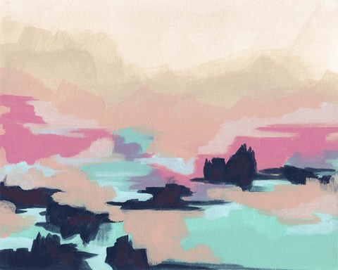 Framed Calypso Coast I Print