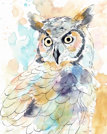 Framed Owl Majestic II Print