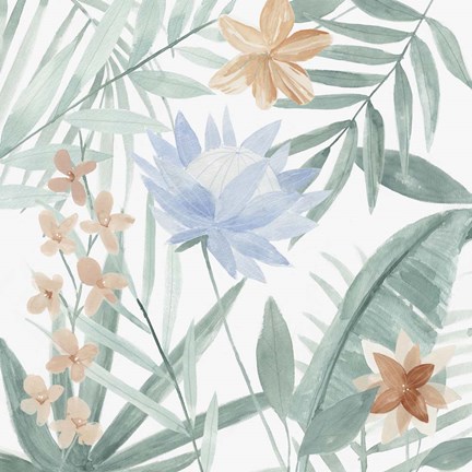 Framed Tropical Welcome I Print