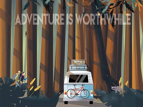 Framed Into the Woods Print