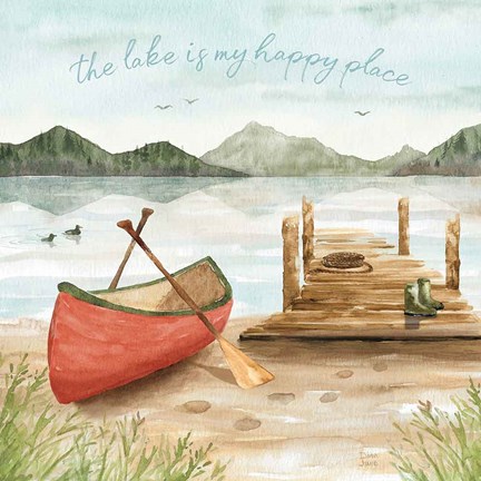 Framed Lake Love III Print