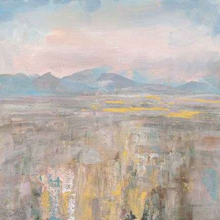 Framed Distant Mountains Print