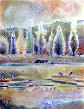 Framed Fields of Langley Print