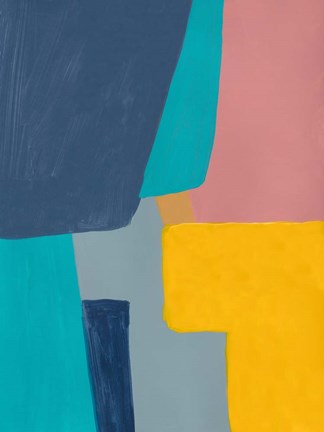 Framed City Blocks Print