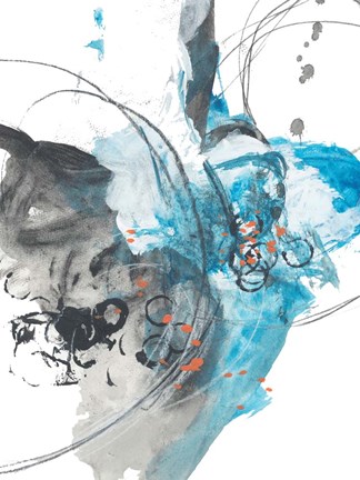 Framed Indigo Field No. 2 Print