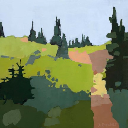 Framed Trail to The Top Print