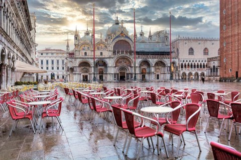 Framed Piazza San Marco At Sunrise #14 Print