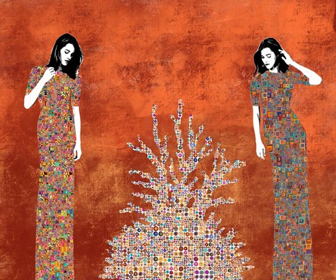 Framed La Fuente Print